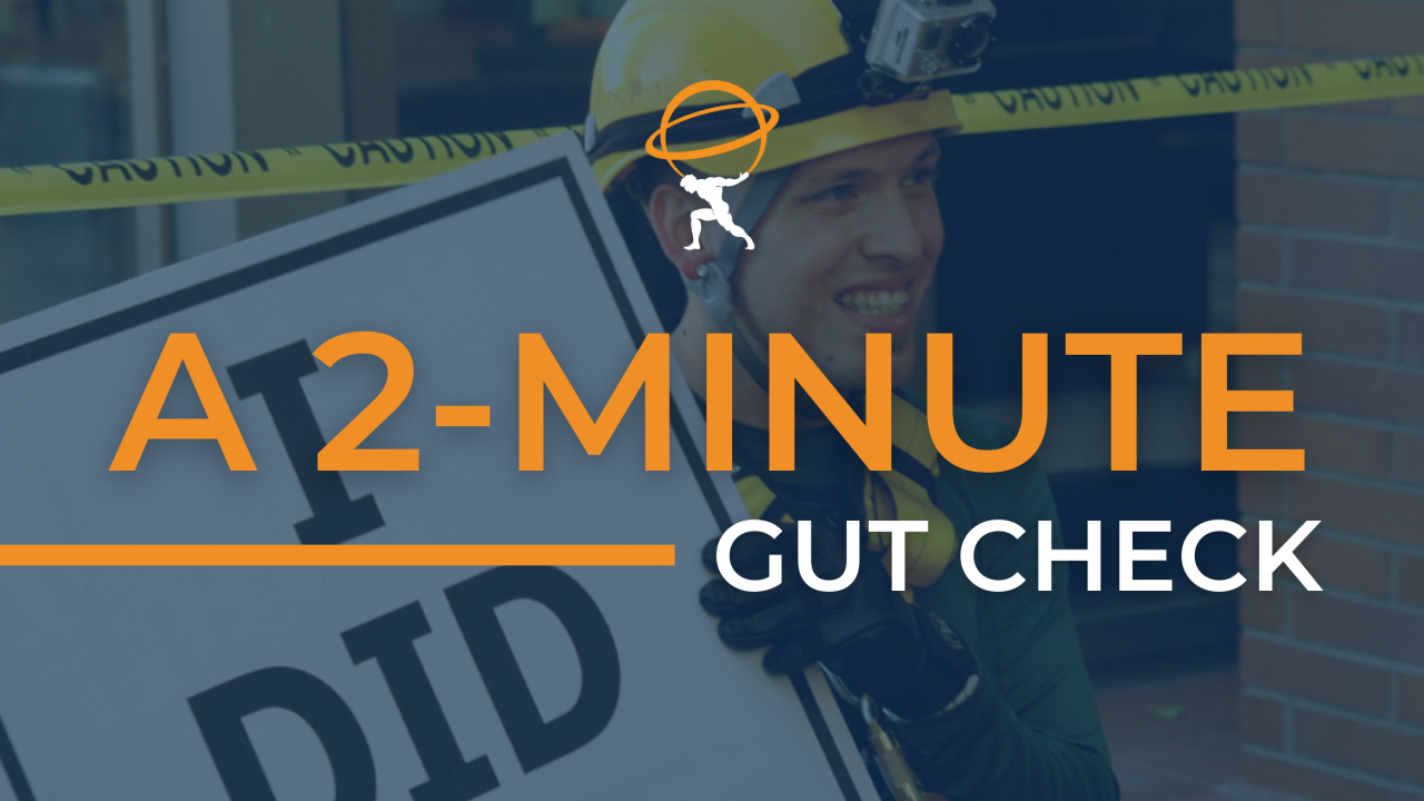 A 2-Minute Gut Check – Featuring Marco Pasqua